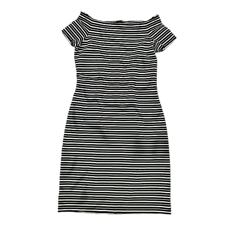 Dress Casual Midi By Ann Taylor In Striped Pattern, Size: Xs