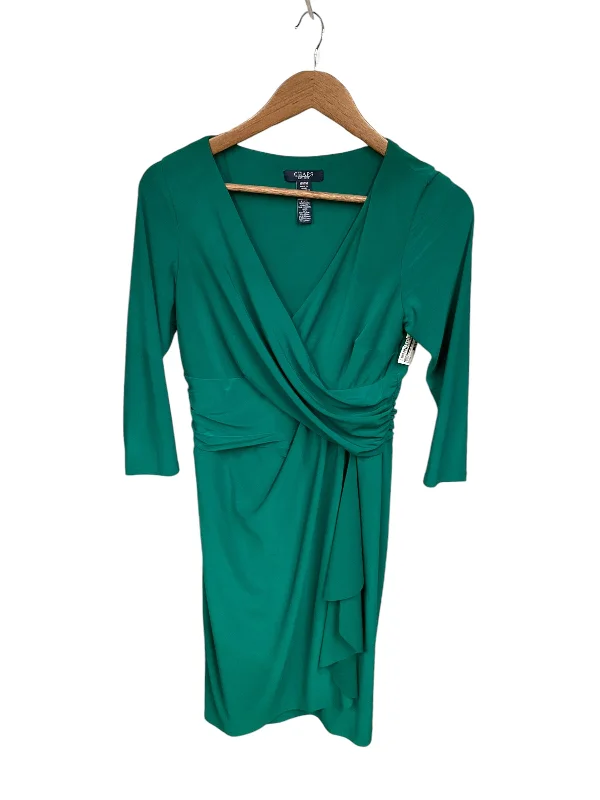 Dress Casual Midi By Chaps In Green, Size: M