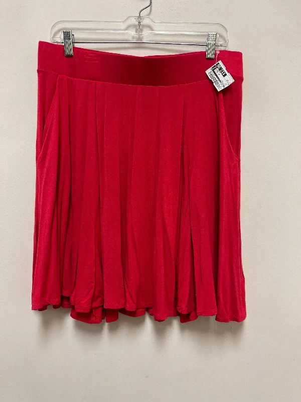 Skirt Midi By Torrid In Red, Size: 12