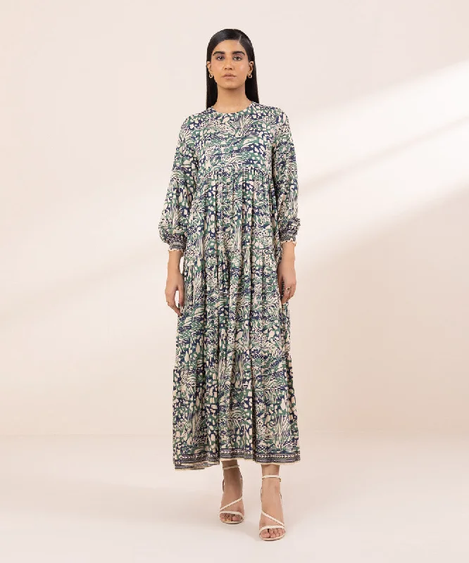 Printed Arabic Lawn Dress