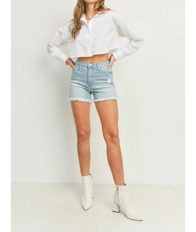 The Keeper Shorts In Light Denim