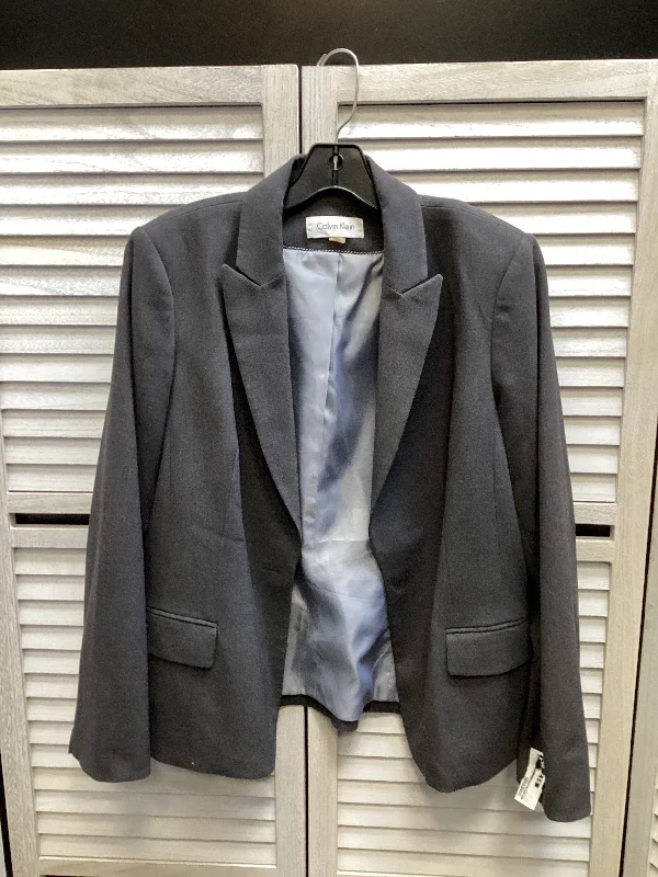 Blazer By Calvin Klein In Grey, Size: L