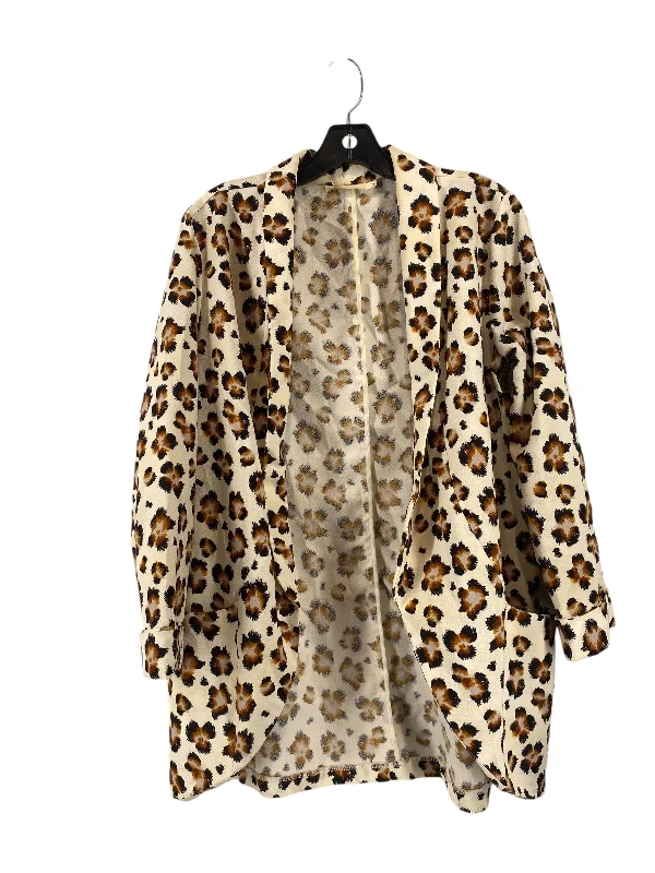 Blazer By Lush In Animal Print, Size: L