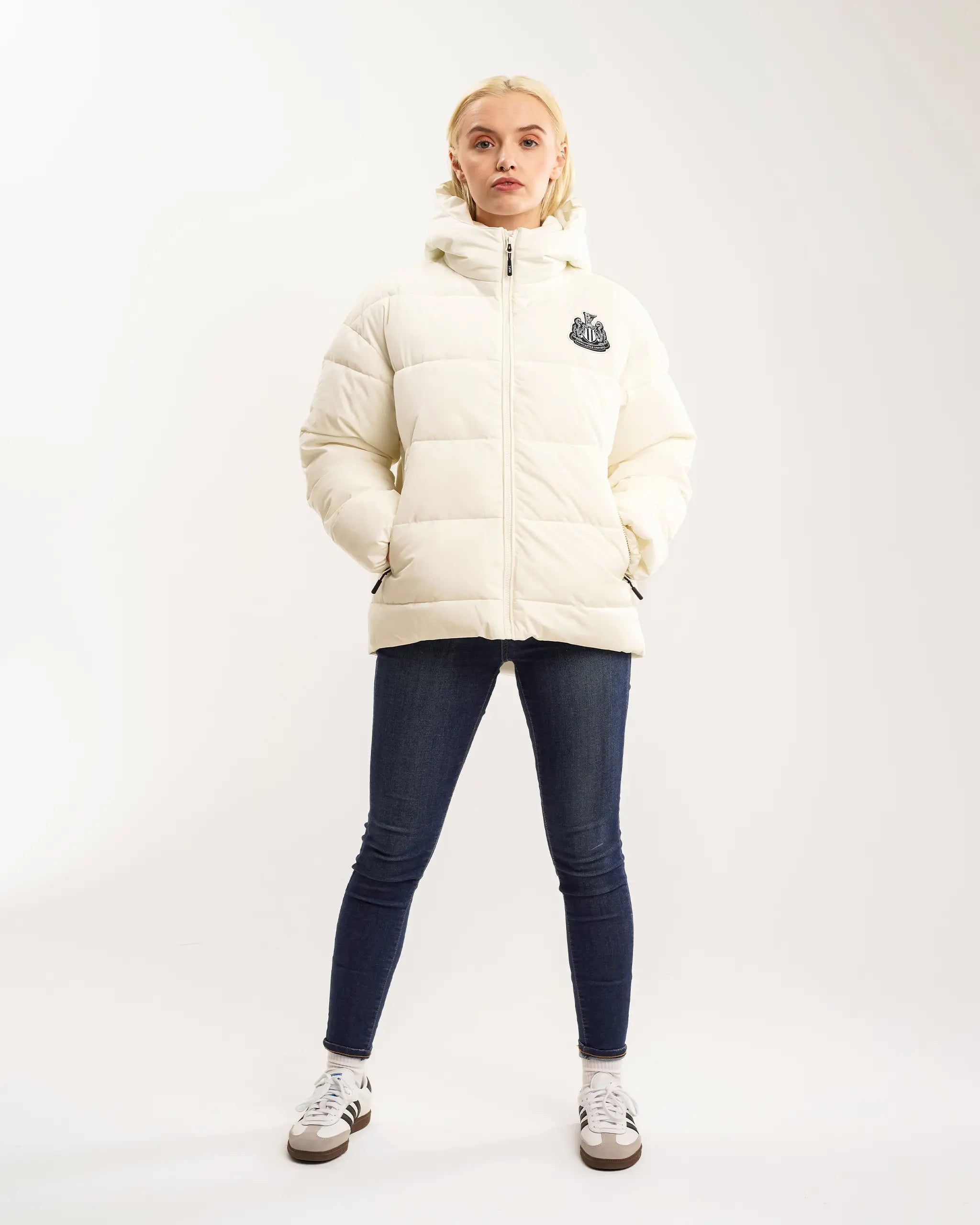 Newcastle United Women's White Padded Jacket