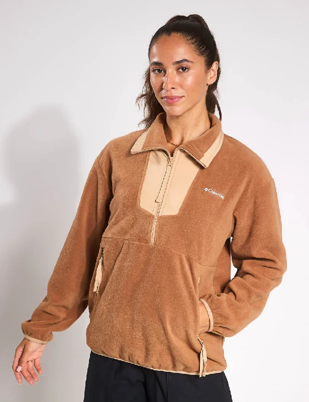 Sequoia Grove 1/2 Zip Fleece - Camel Brown