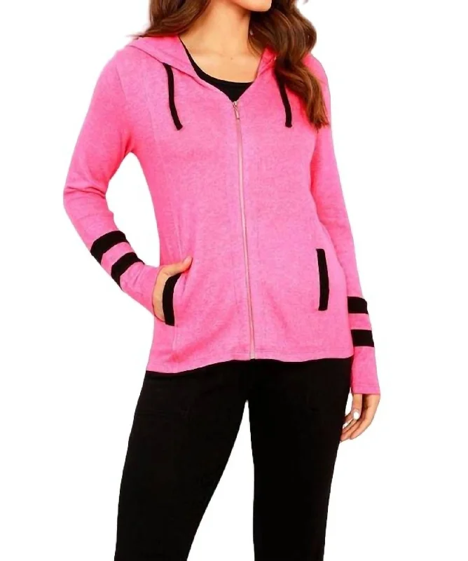 Soft Stretch Sport Hoodie In Candy