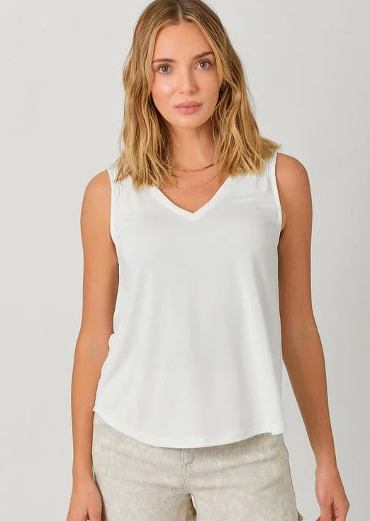 Modal Smocked Shoulder Tanks - 3 Colors!