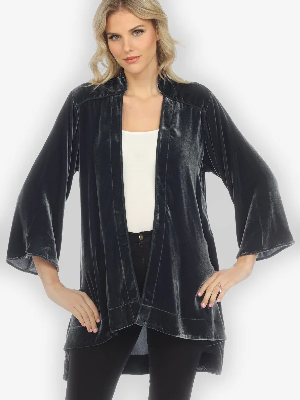 Silk Blend Velvet Kimono