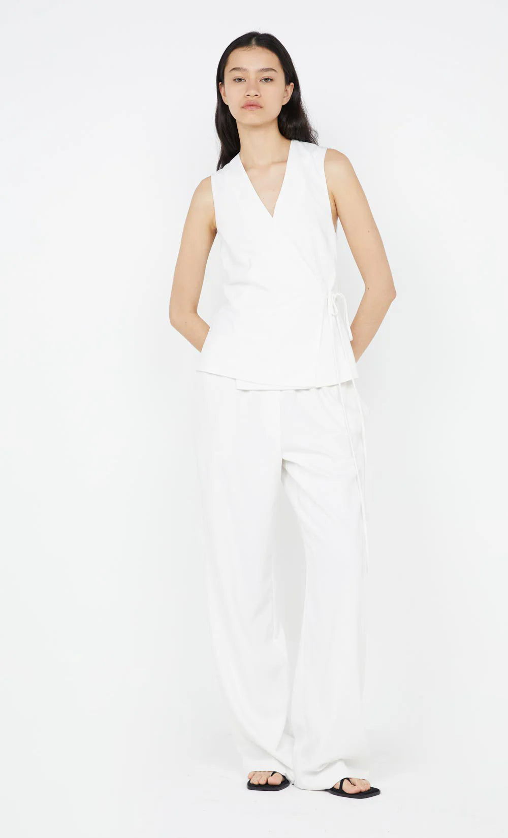 Ninah Tie Vest - White