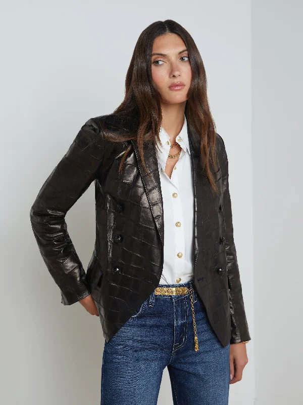 Kenzie Leather Blazer