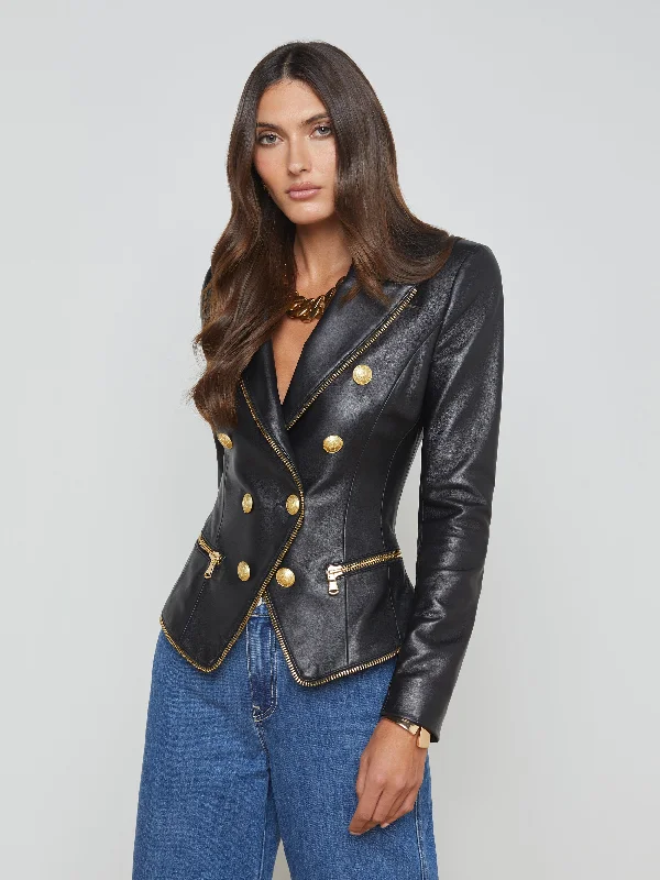 Ottilie Leather Blazer