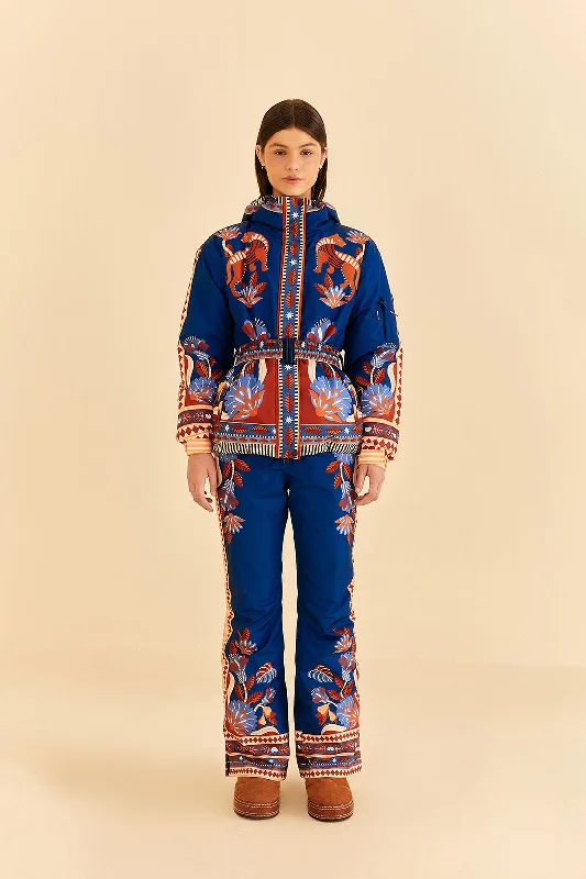 Blue Nature Beauty Ski Pants