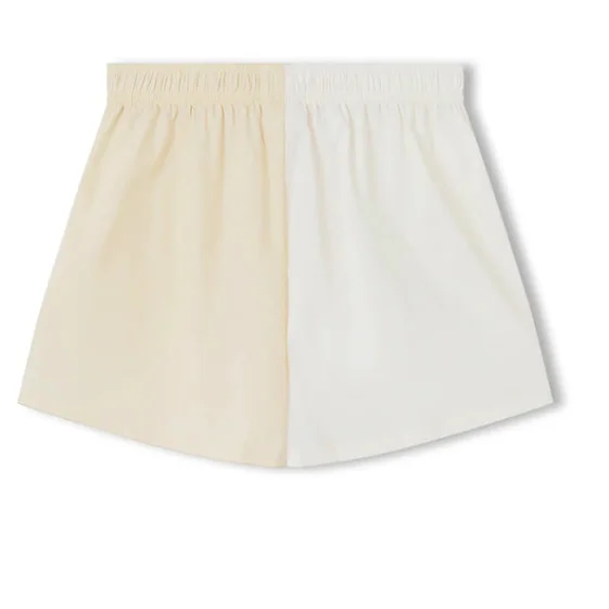 Stone Two-Tone Organic Cotton Blend Short